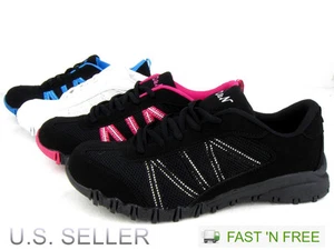 Women's Casual Sneaker Athletic Tennis Shoes Walking Running Lace-Up Suede - Picture 1 of 23