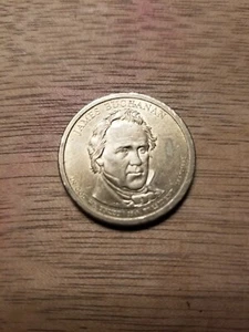 RARE Antique James Buchanan $1 Dollar Coin 1857-1861 - 2010 D - 15th President - Picture 1 of 2