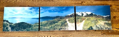 CANVAS TRIPTYCH WALL ART / PICTURES 3 PIECE SET GREECE - Image 1 of 4