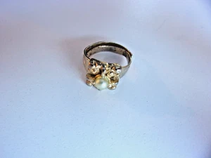 Cleiman & Sons Gold Tone Adjustable Fashion Ring - Picture 1 of 7