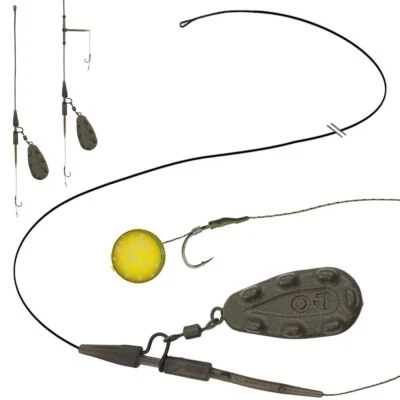 Carp Fertigmontage POWER CLIP GRIP Karpfen Fluß Rig Montage Grippa Ready to Fish - Bild 1 von 4