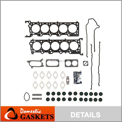 Juego de juntas de culata para 97-02 Ford Excursion F-250 F-350 E-350 6,8 L SOHC Foto 1 de 4