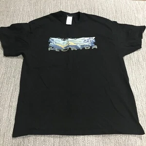 Vintage Florida Whale Men's T Shirt Size XL Black Sea Ocean Animal USA Made - Picture 1 of 10
