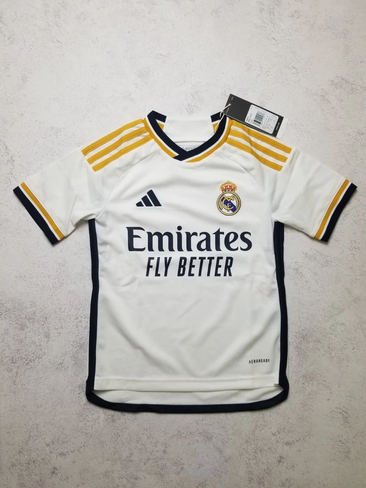 ADIDAS REAL MADRID 2023-24 HOME SOCCER JERSEY YOUTH SIZE XS 7-8 YEARS / 128