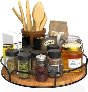 Turntable Organizer for Cabinet Pantry Kitchen Countertop Refrigerator Cupboard - Picture 1 of 7