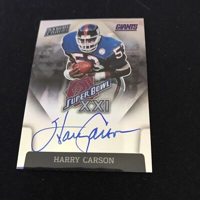 2022 Panini Harry Carson Superbowl XXI Auto Autograph #SBXXI-HC New York Giants - Image 1 of 2
