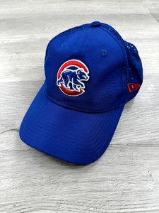 Chicago Cubs Hat Cap Adjustable Blue MLB Baseball Breathable New Era Mens - Picture 1 of 12