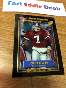 1992 TOPPS NFL FOOTBALL'S FINEST JOHN ELWAY INSERT CARD 6 OF 44 LIMITED EDITION - Picture 1 of 2