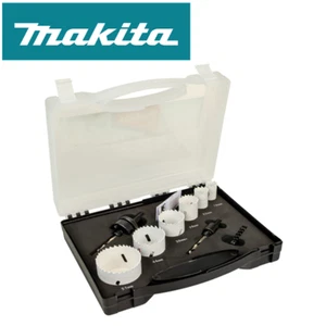 Makita D-47117 Plumbers 6pc Hole Saw Kit 57mm 44mm 38mm 29mm 22mm 19mm Arbor - Picture 1 of 3
