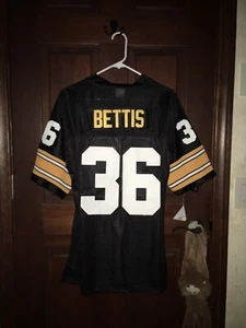 NWT* Mens Mitchell & Ness Sz 48 JEROME BETTIS Steelers NFL Football Jersey ~Sewn - Picture 1 of 12