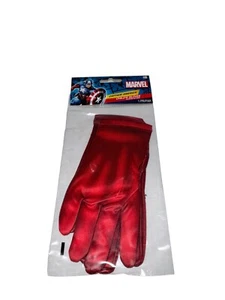 Child 3+ Captain America Gloves 1 Pair Marvel Avengers Assemble 7.5 inches - Picture 1 of 2