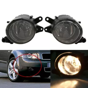 Pair Front Left & Right Fog Light Fog Lamp 8E0941700B 8E0941699B Fit for Audi A4 - Picture 1 of 8