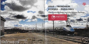 DOVRE & RAUMA FERROVIE NORVEGIA 2015 BROCHURE OSLO-TRONDHEIM LILLEHAMMER ANDALSNES - Foto 1 di 3