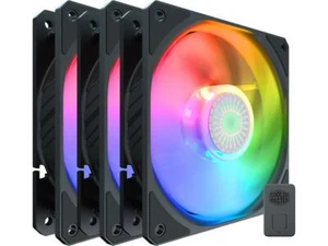Cooler Master SickleFlow 120 ARGB 3IN1 Case Fan 4-Pin PWM LIGHT RGB CONTROLLER - Picture 1 of 6