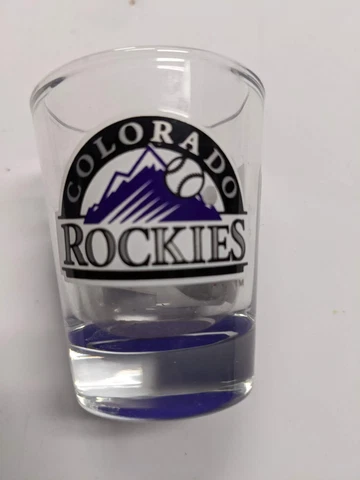 Colorado Rockies Shot Glass New Locally Cover