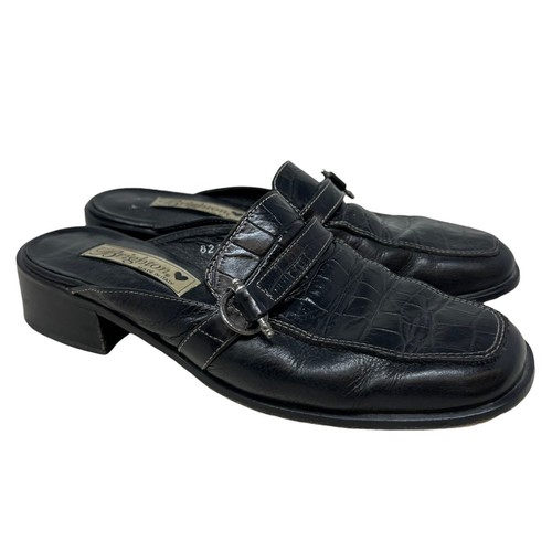 Brighton Jordan sandali donna pelle marrone argento charm slide misura 7 5 M