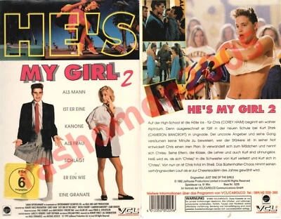 VHS HE'S MY GIRL II 2 (1993) Corey Haim Nicole Eggert VCL Rarität NUR AUF VIDEO - Bild 1 von 4