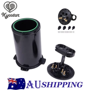 Aluminum 2.6L Fuel Surge Tank For Twin 40mm Fuel Pumps 8AN Ports 2.8L For Single - Picture 1 of 9
