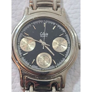 Collezio Quartz Watch Silver Tone 3 Dials Untested No Battery See Note - Picture 1 of 12