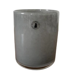 IKEA VINDSTILLA Gray Mouth-Blown Tealight Holder 4 ¼ " - Picture 1 of 3