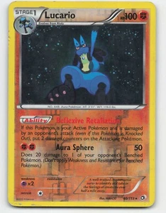 2013 Pokemon, Legendary Treasures, #80/113 Lucario, Reverse Holo Rare - Picture 1 of 2