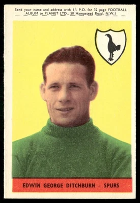 1958 A&BC Footballers Planet Ltd. al frente Edwin George Ditchburn Tottenham Foto 1 de 2