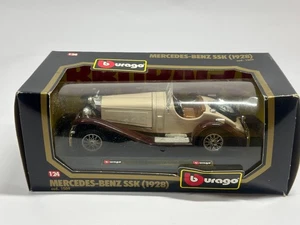 Burago Maßstab 1:18 Diecast 3009 - 1928 Mercedes Benz SSK - creme - Bild 1 von 7
