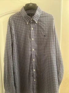 Polo Ralph Lauren Performance Button Down Shirt Classic Fit XL Plaid Long Sleeve - Picture 1 of 14
