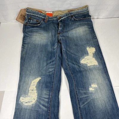 Jeans Hugo Boss Crafted1 artesanal tamanho 38 x 34 botão mosca NOVO - Imagem 1 de 4