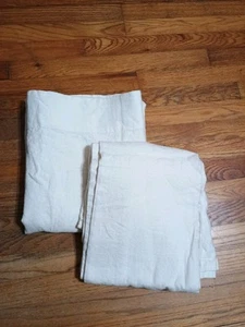 To Ethan Allen Stonewashed Linen Curtains Ivory 52" X 84" - Picture 1 of 4