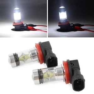 2PCS H8 White High Power COB LED Bulb Fog/Driving 3030 SMD Head Light Projection - Picture 1 of 9