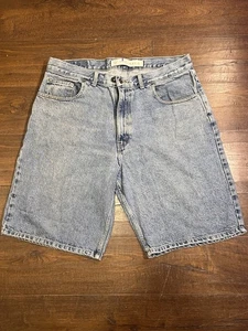 Arizona Jean Co Relaxed Fit Denim Shorts Men’s 36 Light Wash 100% Cotton Vintage - Picture 1 of 11