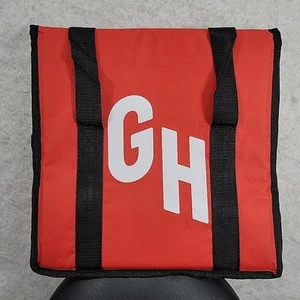 Grubhub offizielle große 15"x15"x10" isolierte Lebensmittel Lieferung Tragetasche rot - Bild 1 von 10
