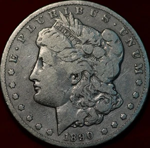 1890-CC Carson City Mint Silver Morgan Dollar - Picture 1 of 2