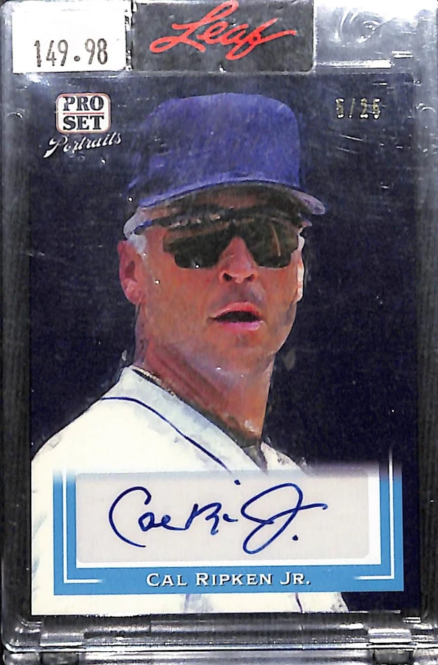 2022 Leaf Pro Set Sports CAL RIPKEN JR Blue Portraits AUTO Autograph #d 5/25 - Image 1 of 1