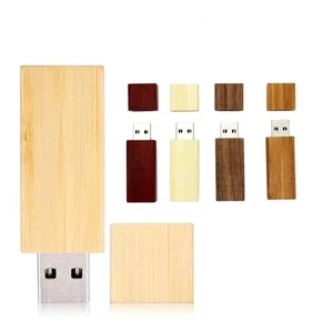 Unità flash USB 2.0 chiavetta USB 32 GB 64 GB 8 GB 512 M chiavetta di memoria legno di bambù disco a U - Foto 1 di 17