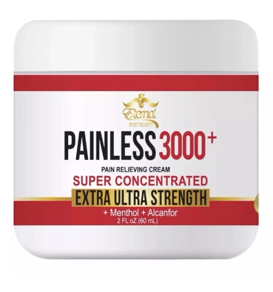 USA SELLER ...NEW ETERNAL PAINLESS PAIN RELIEVING CREAM NEW REINFORCED 2 Oz