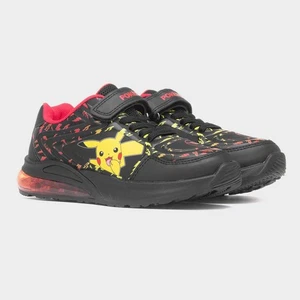 Boys Pokémon Kids Black Light Up Trainer Uk Size 9 10 1 1 12 13 1 2 - Picture 1 of 3