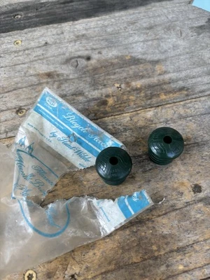 Nuevo de Lote Antiguo Tapones de Extremo de Manillar Verde Oscuro-Bicicleta de Carretera Muscle Tour-Banderas de Carreras Foto 1 de 3