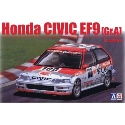 AOSHIMA_Honda Civic EF9 - '91 Idemitsu, Kit di Montaggio in plastica, scala 1/24 - Immagine 1 di 3