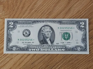 2009 $2 "STAR NOTE" DALLAS DISTRICT UNC/GEM K00205246* 512K RUN 2 OF 3 CONS SER - Picture 1 of 5