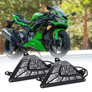 Pair LED Turn Signal Light Front Lamp For KAWASAKI NINJA ZX-6R ZX636 2013-2023 - Picture 1 of 14