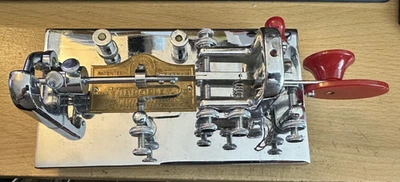 NICE Vtg Vibroplex Deluxe Lightning Bug Telegraph Key Amateur Ham Radio 1947 - Image 1 of 4