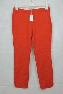 Cath Kidston Straight Leg Orange Trousers Flat Front Size 8 uk CR007 GG 12 - Picture 1 of 3