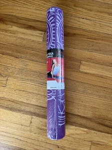 The Finix NBR Print Yoga Mat, 3mm Thick, 68 in. x 24 in. - Purple Non-slip - New - Picture 1 of 7