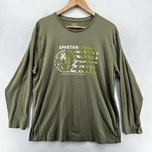 Craft T-Shirt Green Men's XL Spartan Strong Long Sleeve Round Neck Pullover - Picture 1 of 8