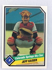 1989 Colorado Springs Sky Sox-TCMA Minor League Baseball Card-Jeff Kaiser