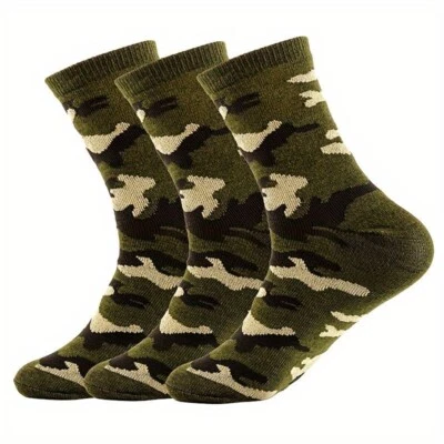 Camouflage Autumn And Winter Warm Men's And Women  Camouflage Socks, - Image 1 of 2