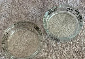 2 Don Laughlin's Riverside Hotel & Casino Resort Nevada Klarglas Aschenbecher - Bild 1 von 5