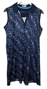 Callaway Sleeveless Golf Dress Opti-Dri Multicolor Floral Print Size L - Picture 1 of 10